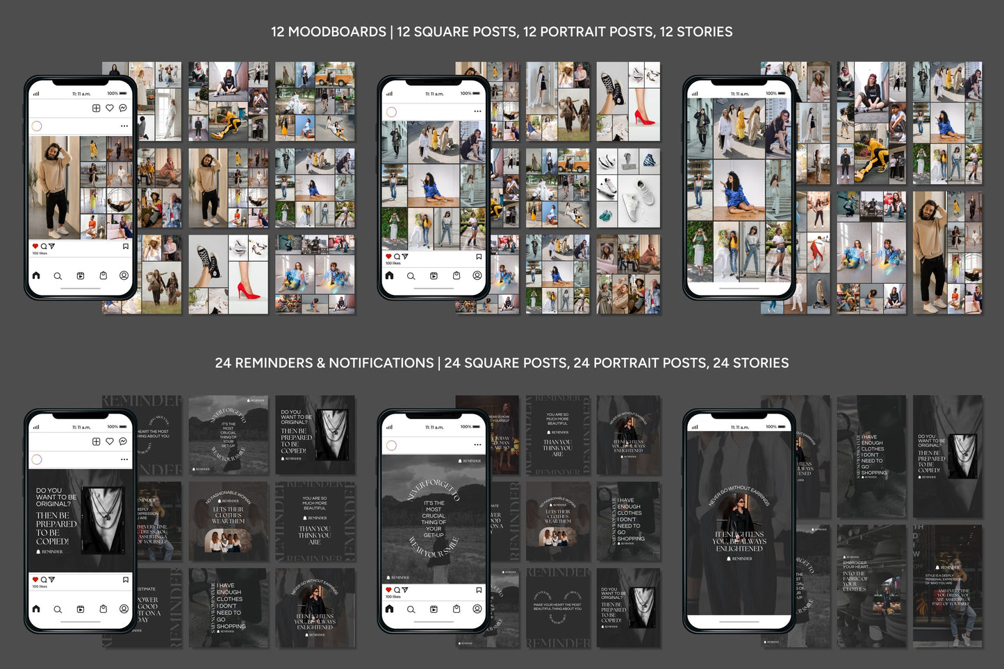 1200+ Fashion Instagram Templates - Vol. 6