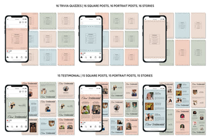 1200+ Wellness Instagram Templates - Vol. 7