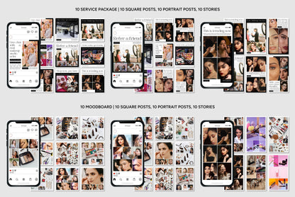 1200+ Makeup Instagram Templates - Vol. 6