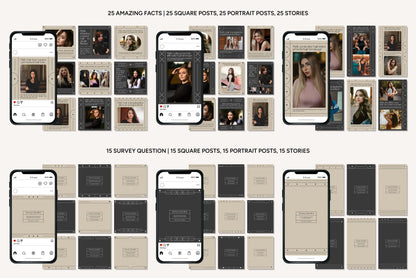 1200+ Hairstylist Instagram Templates - Vol. 8