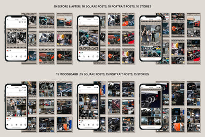 120+ Automotive Instagram Templates -  Vol. 1