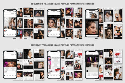 1200+ Makeup Instagram Templates - Vol. 6