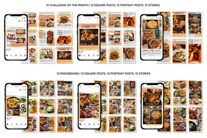 1200+ Restaurant Instagram Templates - Vol. 8