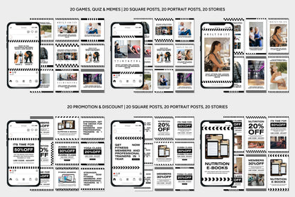 1200+ Fitness Instagram Templates - Vol. 7