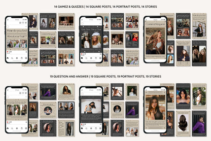 1200+ Hairstylist Instagram Templates - Vol. 8