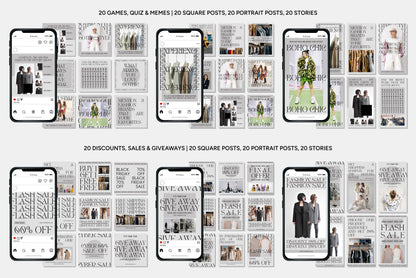 1200+ Fashion Instagram Templates - Vol. 8
