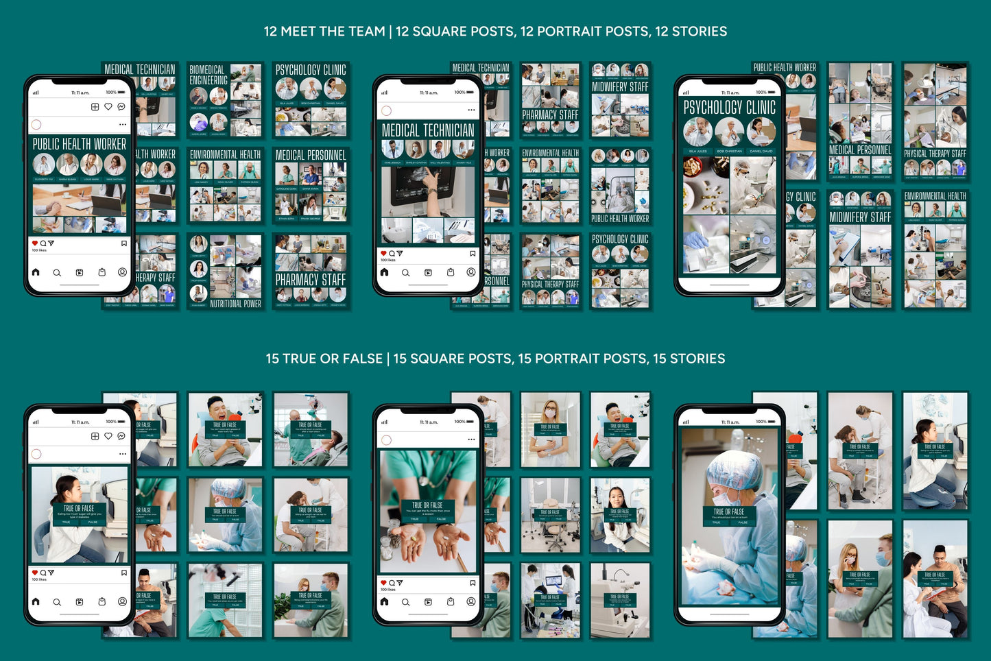 1200+ Medical Instagram Templates - Vol. 8