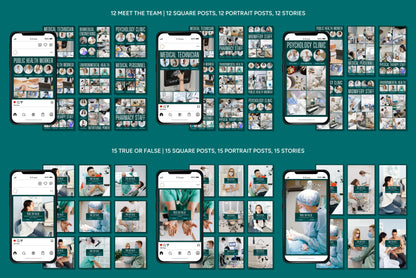 1200+ Medical Instagram Templates - Vol. 8