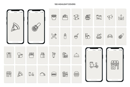 1200+ Restaurant Instagram Templates - Vol. 8