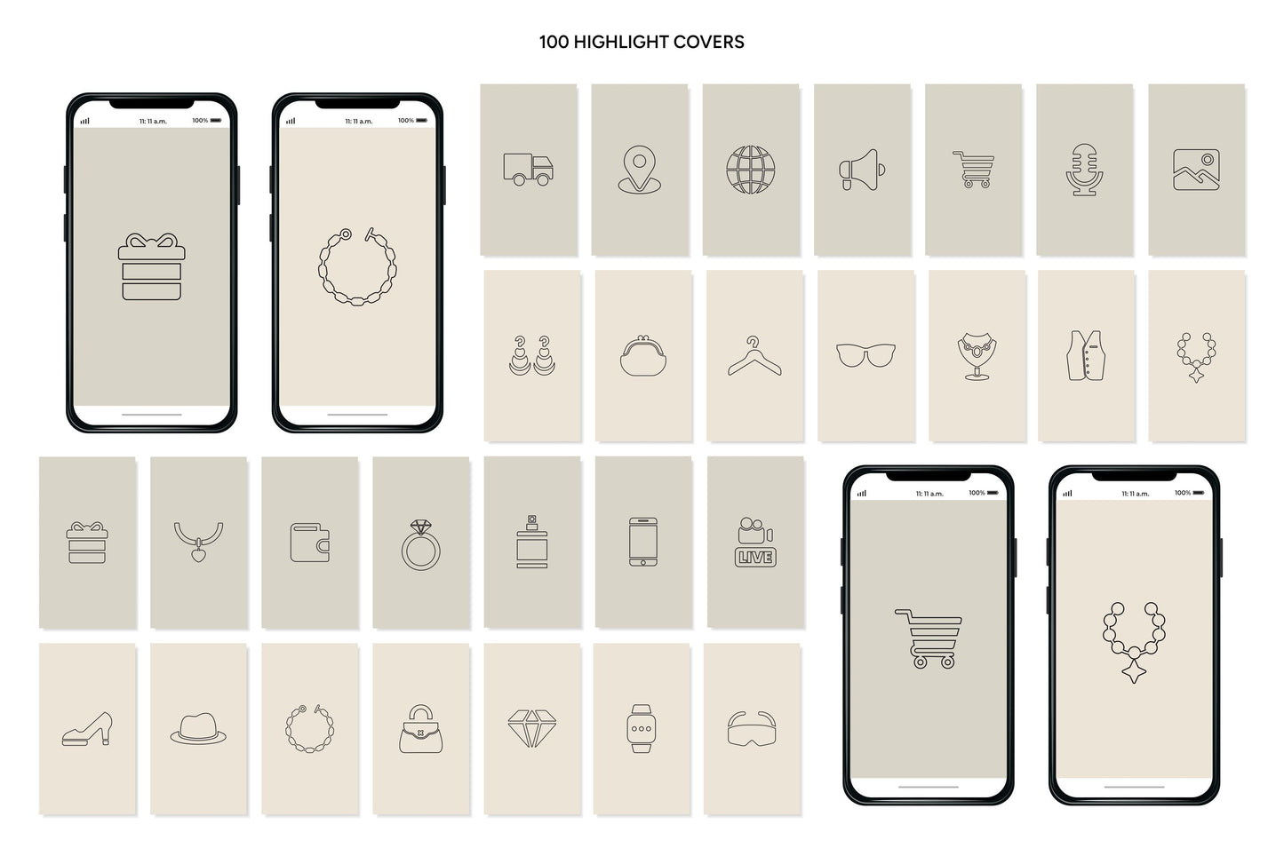 1200+ Jewelry Instagram Templates - Vol. 6
