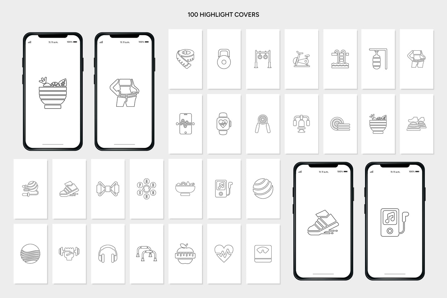 1200+ Fitness Instagram Templates - Vol. 7