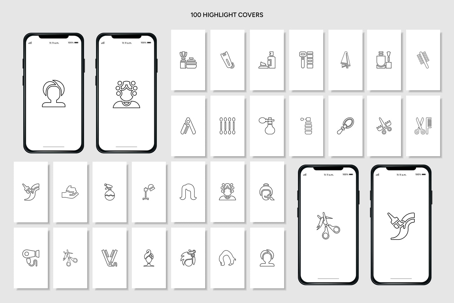 1200+ Hairstylist Instagram Templates - Vol. 7