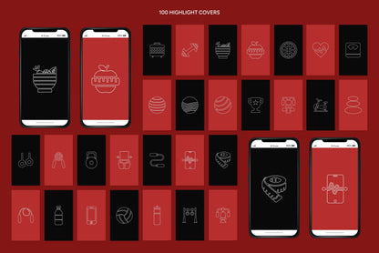 1200+ Fitness Instagram Templates - Vol. 8