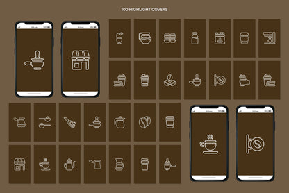 1200+ Coffee Shop Instagram Templates - Vol. 7
