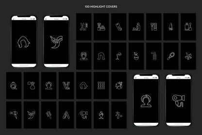 1200+ Hairstylist Instagram Templates - Vol. 6