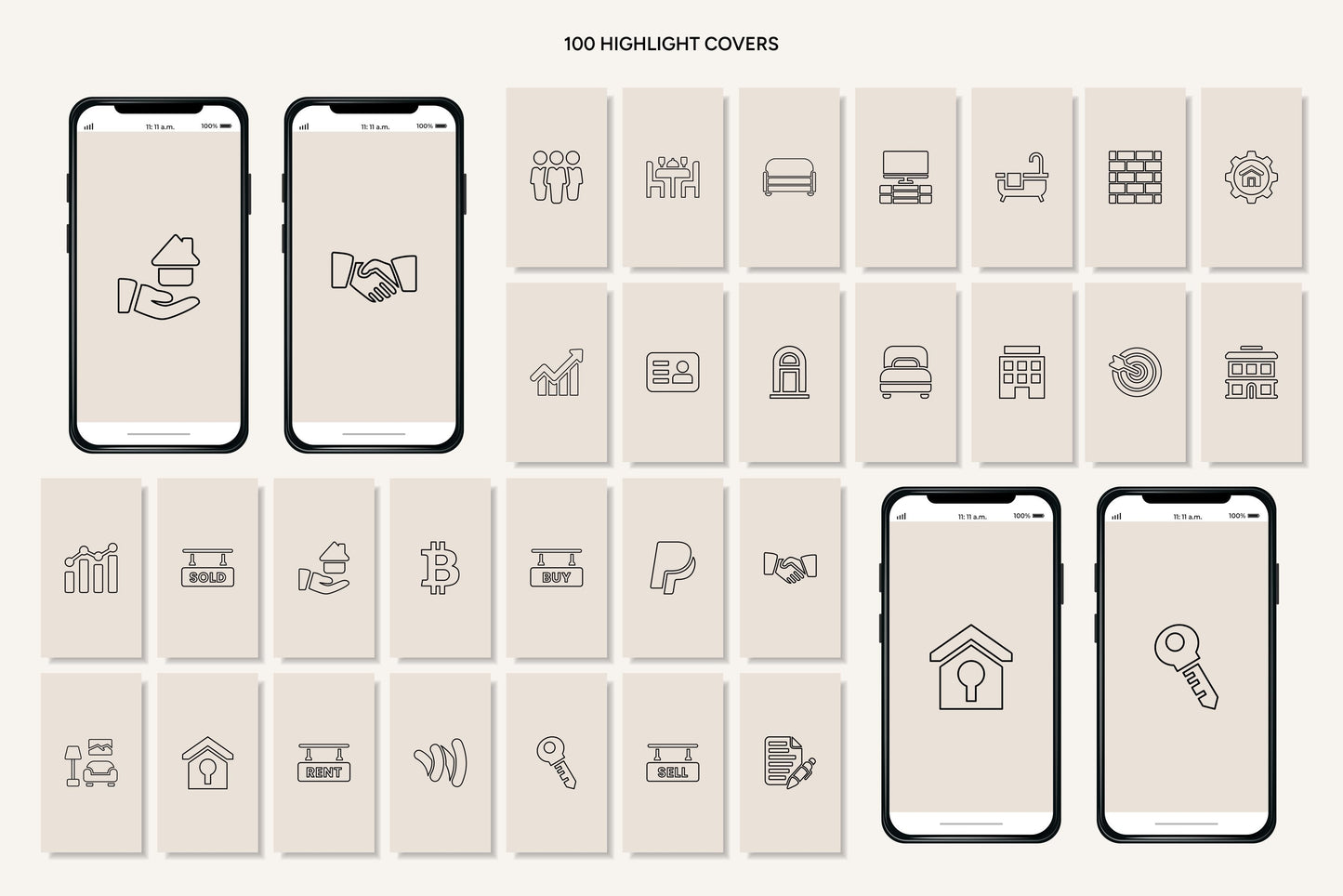 1200+ Real Estate Instagram Templates - Vol. 8