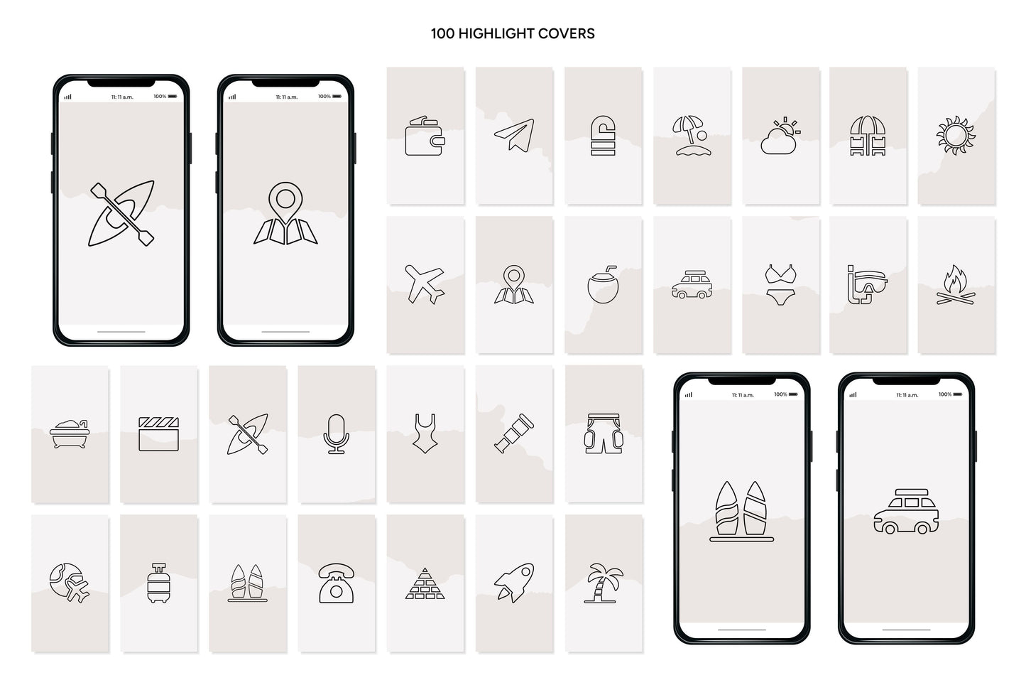 1200+ Travel Instagram Templates - Vol. 6