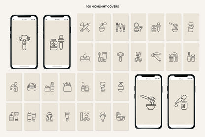 1200+ Skincare Instagram Templates - Vol. 8