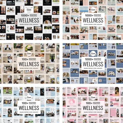 3600+ Wellness Instagram Templates (PLR/MRR)