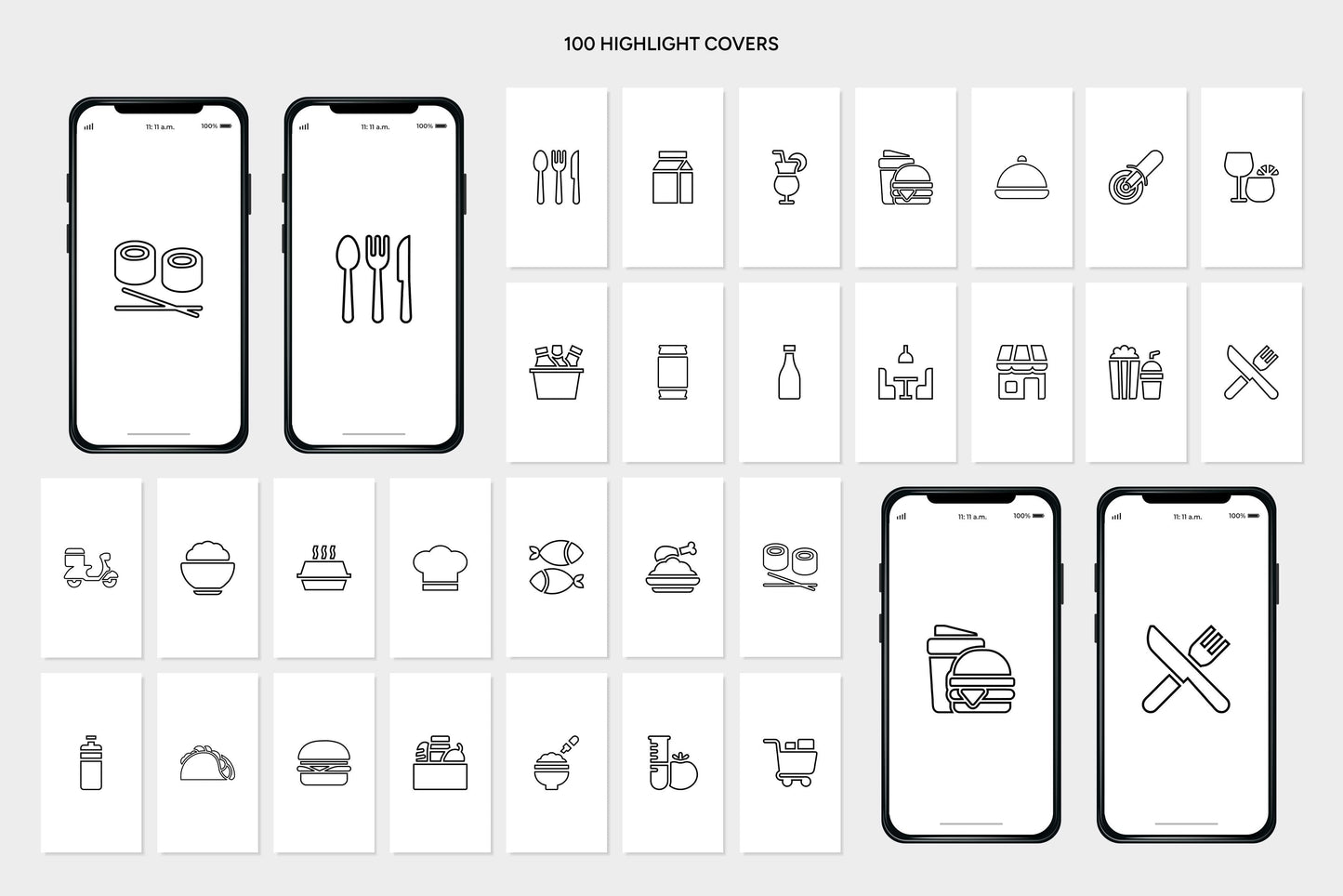 1200+ Restaurant Instagram Templates - Vol. 7