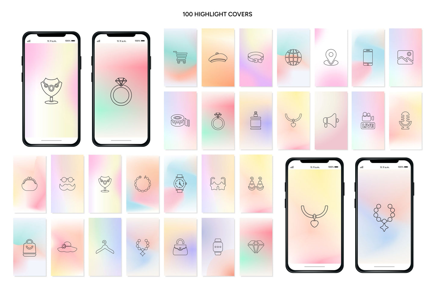 1200+ Jewelry Instagram Templates - Vol. 7