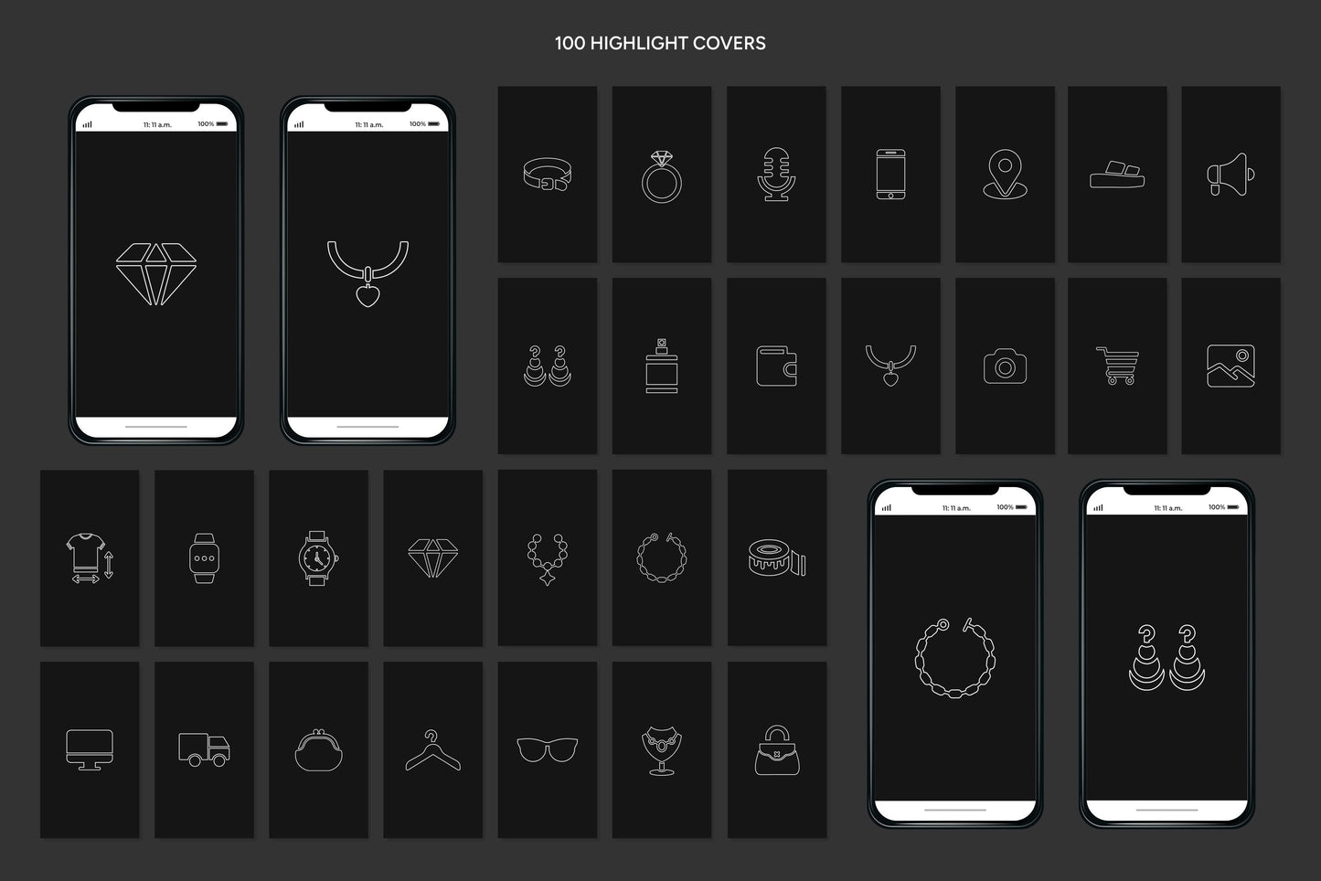 1200+ Jewelry Instagram Templates - Vol. 8
