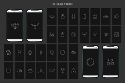 1200+ Jewelry Instagram Templates - Vol. 8