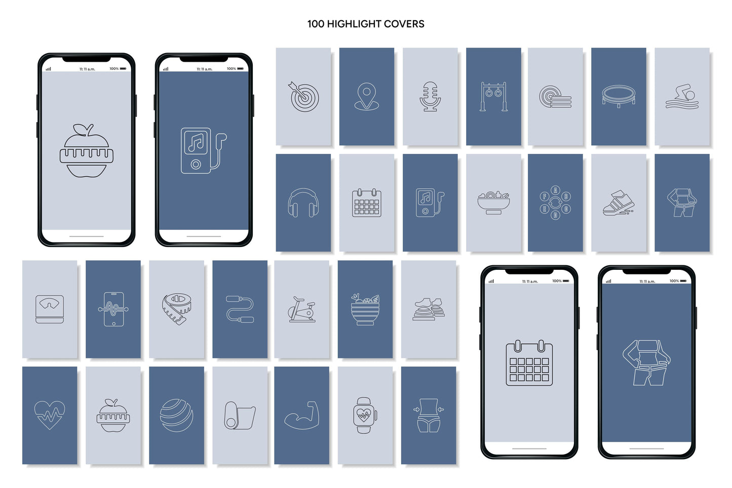 1200+ Wellness Instagram Templates - Vol. 8