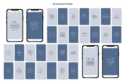 1200+ Wellness Instagram Templates - Vol. 8