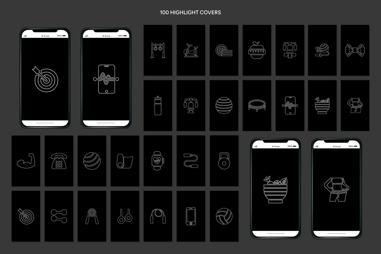 1200+ Fitness Instagram Templates - Vol. 6