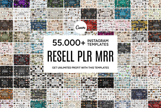 55,000+ Instagram Templates (PLR/MRR)